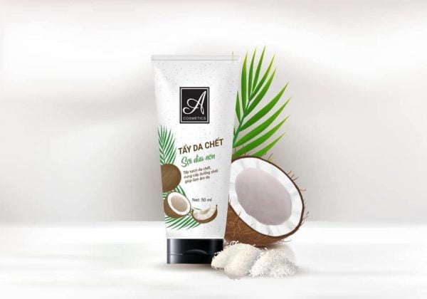 Tẩy da chết sợi dừa non